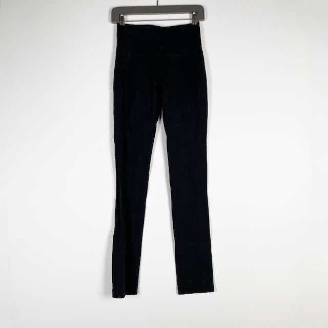 Lululemon Women's Wunder Under High Rise Athletic Work Out Leggings Black Medium