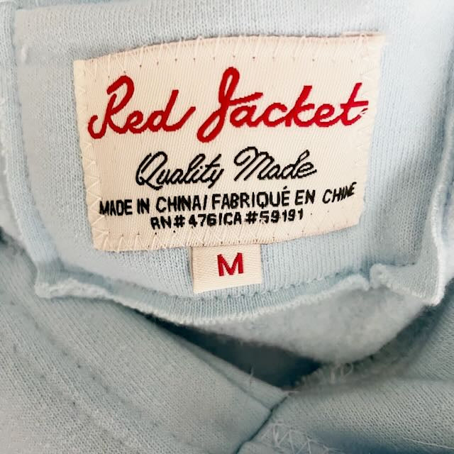 Masters Women's Red Jacket Logo Graphic Print Fleece Lined Hoodie Sweater Blue M