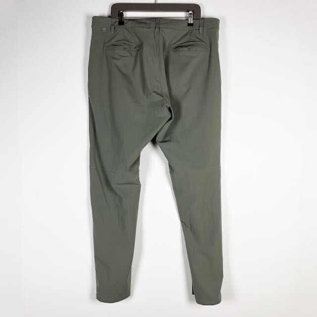 Lululemon Men's Commission Mid Rise Straight Leg Casual Trouser Pants Green 40