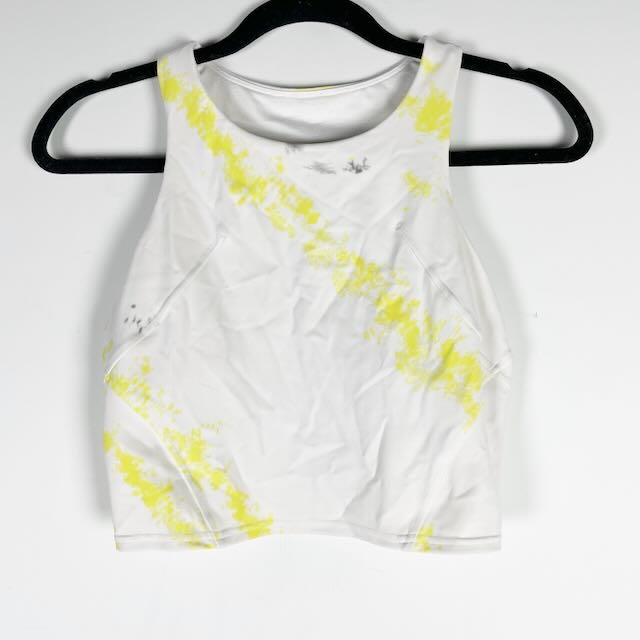Lululemon Invigorate Training Tank Top Cross Court Wash Electric Lemon Multi 6