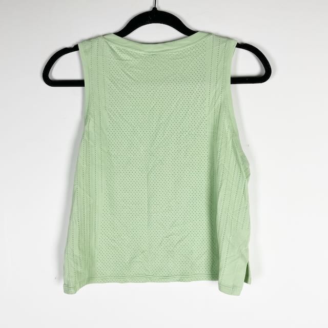 Lululemon Women's Train To Be Crew Neck Sleeveless Perforated Tank Top Wild Mint