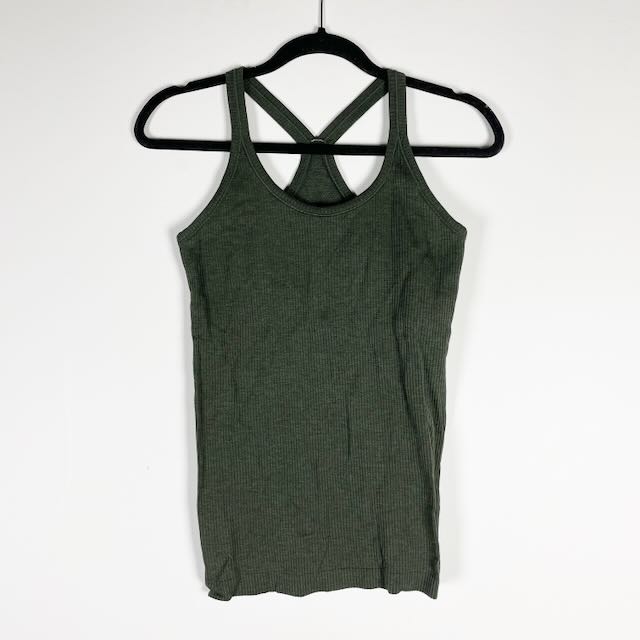 Lululemon Women's Ebb To Street Racerback Athletic Tank Top Rainforest Green 6