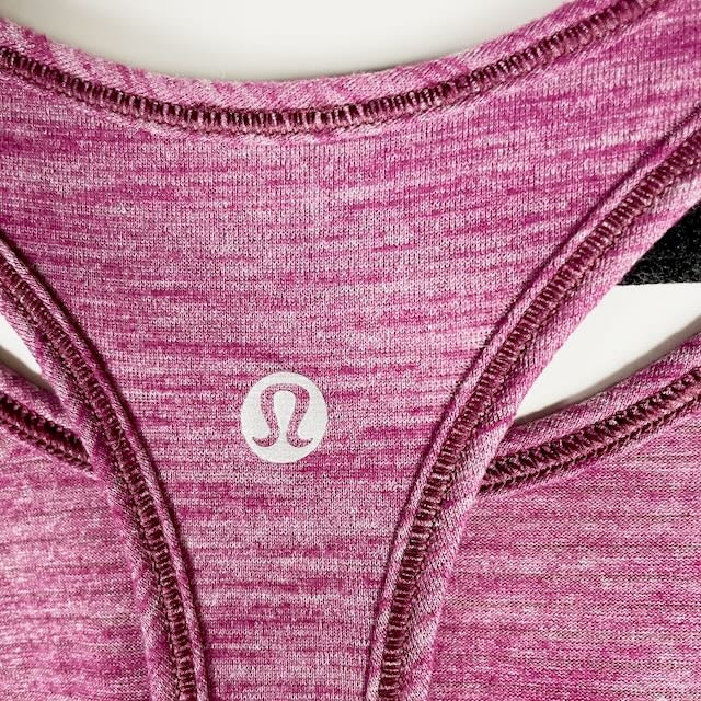 Lululemon Women's Racerback Sleeveless Athletic Work Out Tank Top Pink Purple 6