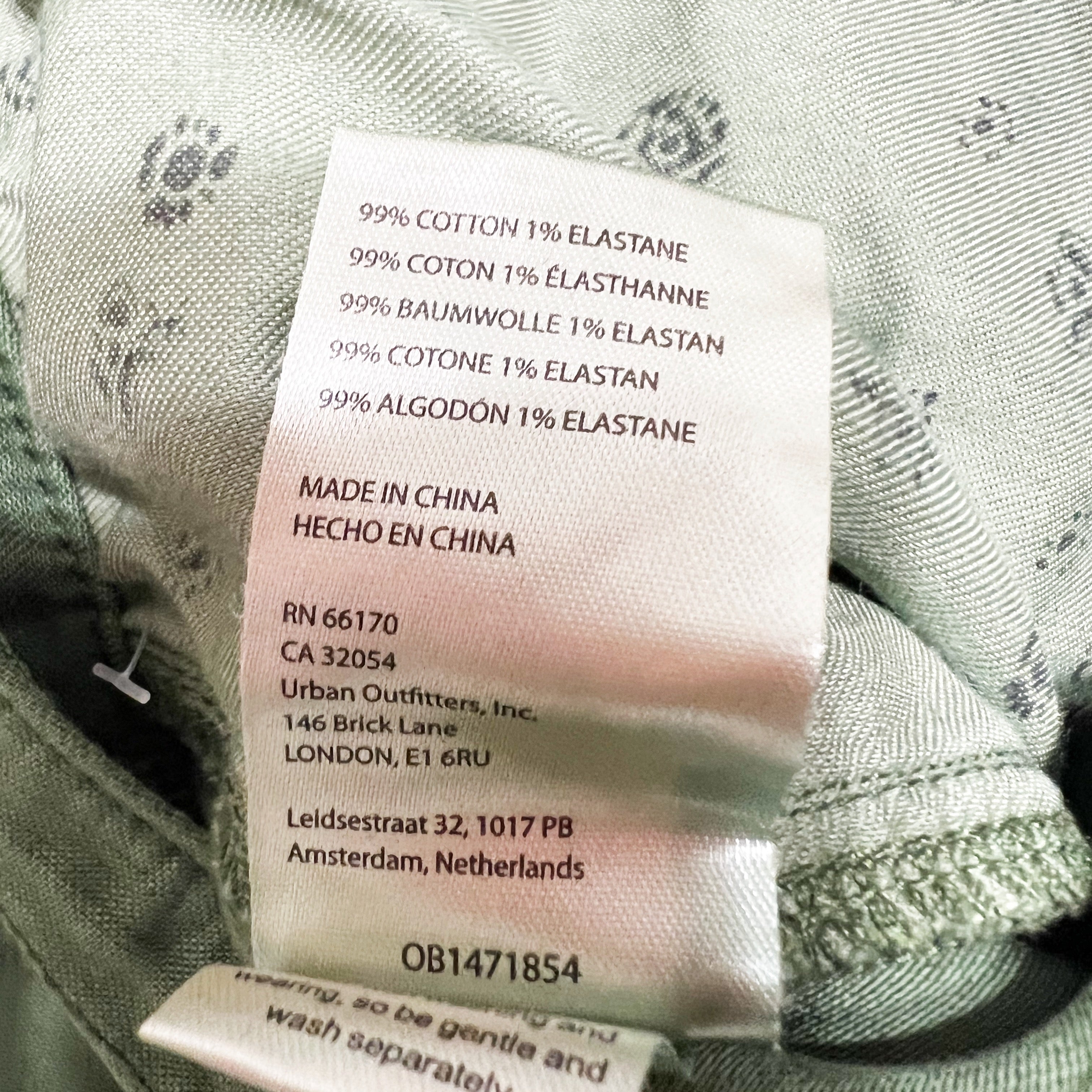 NEW Anthropologie Pilcro Utility Cargo Army Straight Cotton Stretch Pants Moss