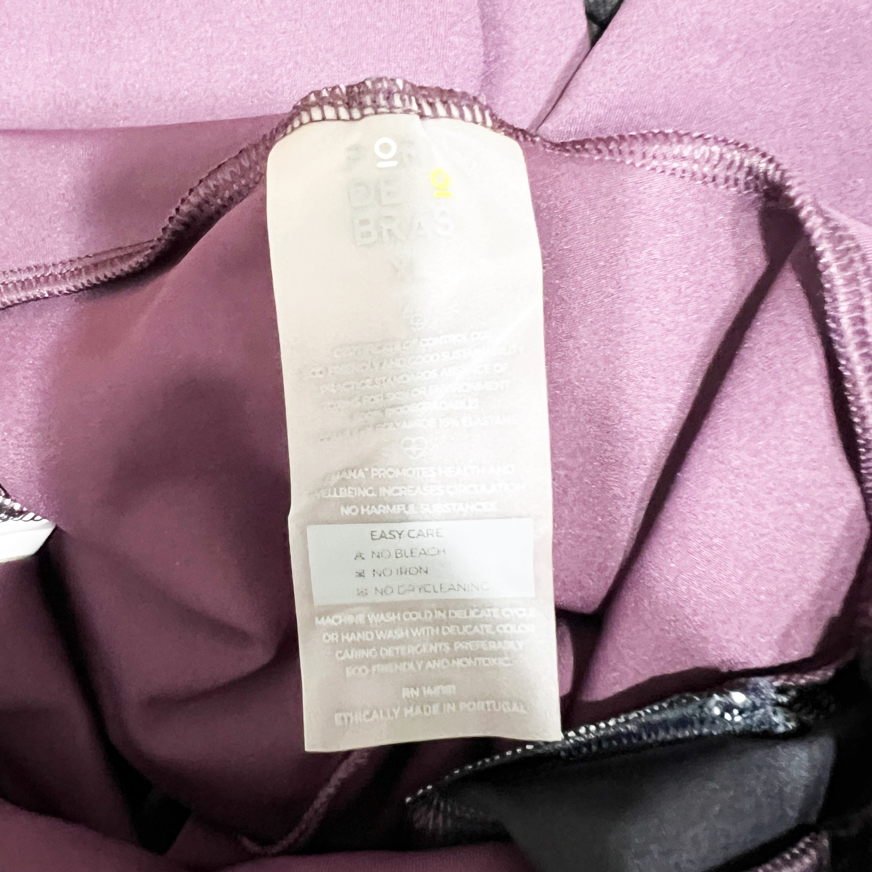 NEW Port De Bras Single Arrow High Waisted Athletic Leggings Fig Black XL