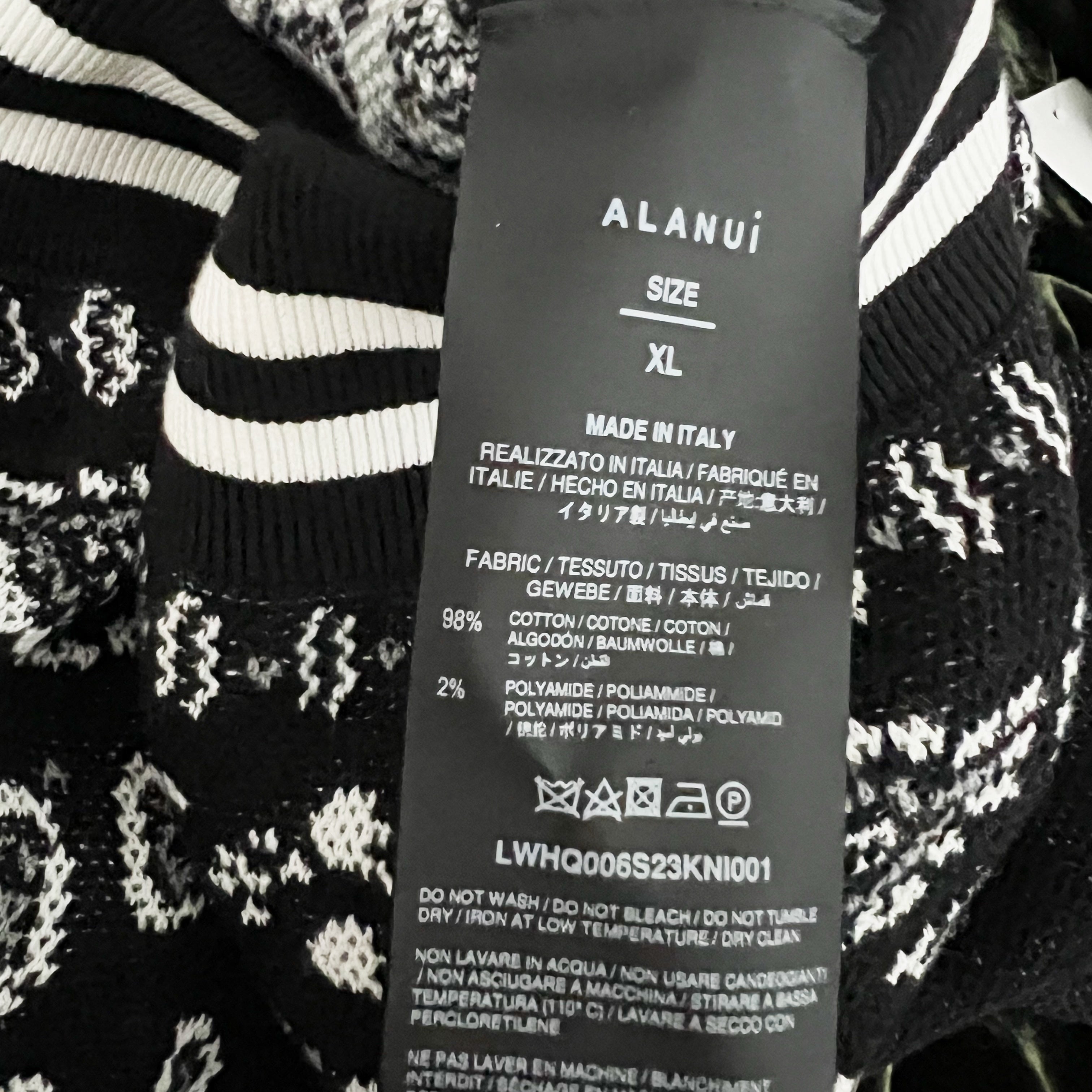 NEW Alanui Bandana Piquet Jacquard Print Cotton Stretch Full Zip Bomber Jacket