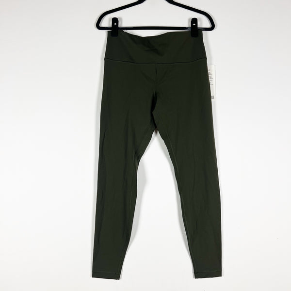 NEW Lululemon Women's Wunder Under High Rise Tight Leggings Dark Olive Green 12