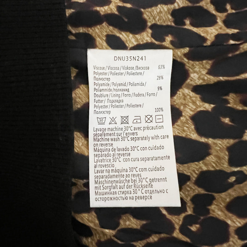 NEW Gerard Darel Paris Doly Oversized Knit Stretch Cardigan Sweater Black Medium