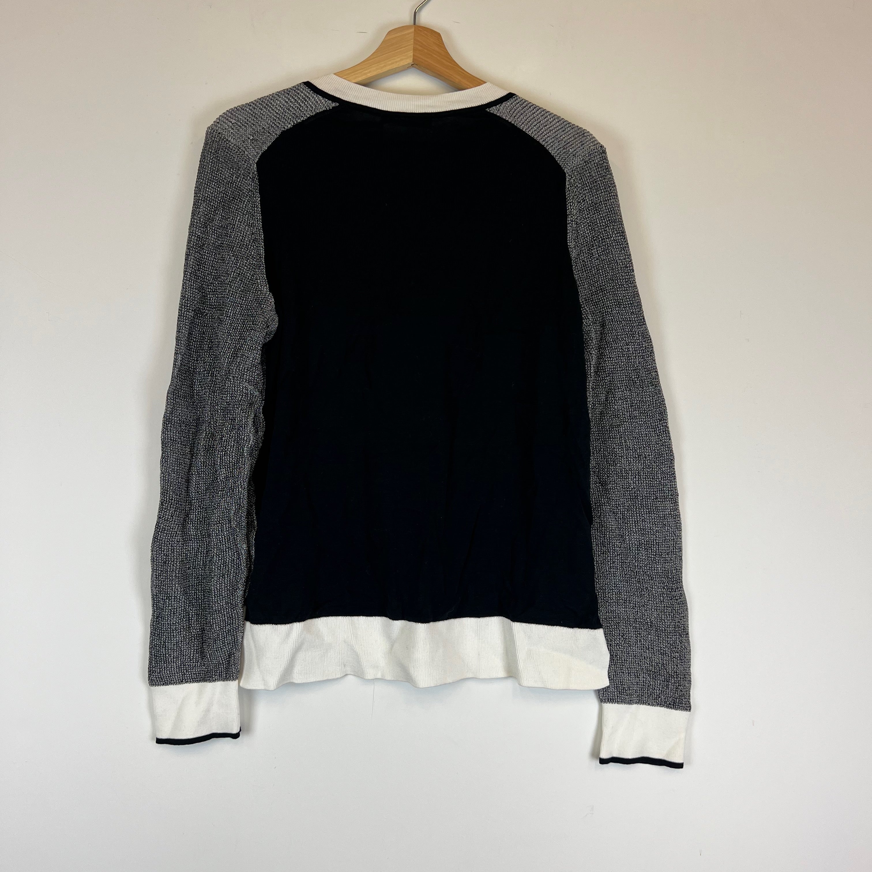 NEW Rag &amp; Bone Ainsley V Neck Cotton Blend Knit Stretch V Neck Pullover Sweater