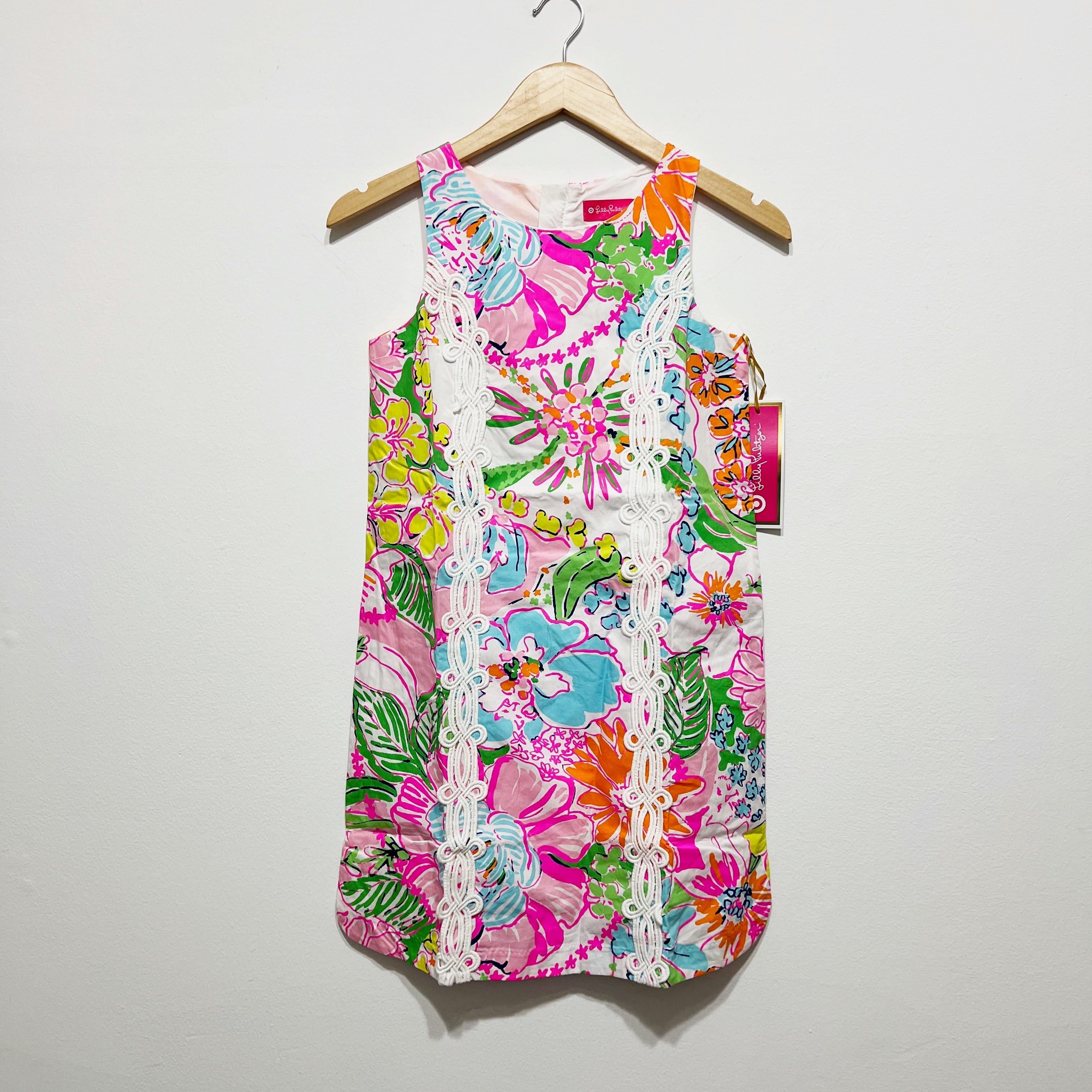NEW Lilly Pulitzer x Target Girl's Cotton Nosey Posie Flower Mini Shift Dress
