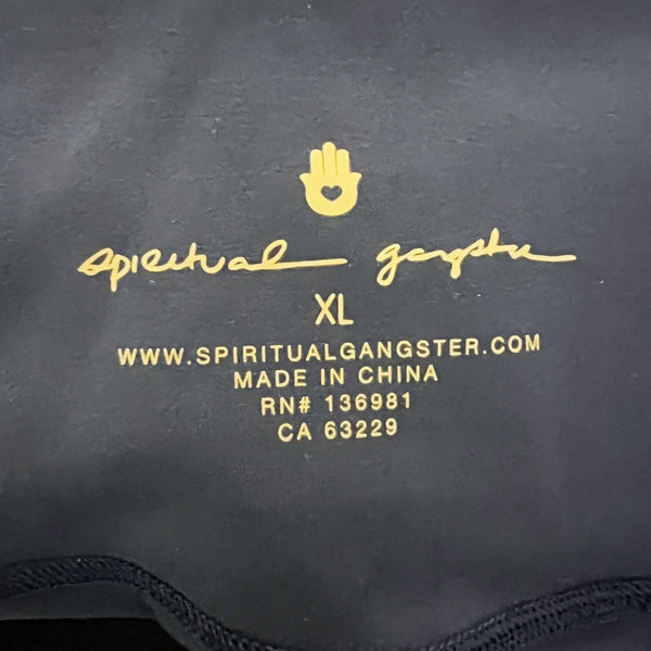NEW Spiritual Gangster Everly Cinched Waist Athletic Work Out Leggings Midnight
