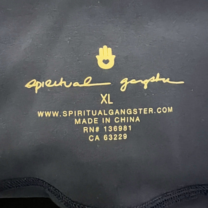 NEW Spiritual Gangster Everly Cinched Waist Athletic Work Out Leggings Midnight