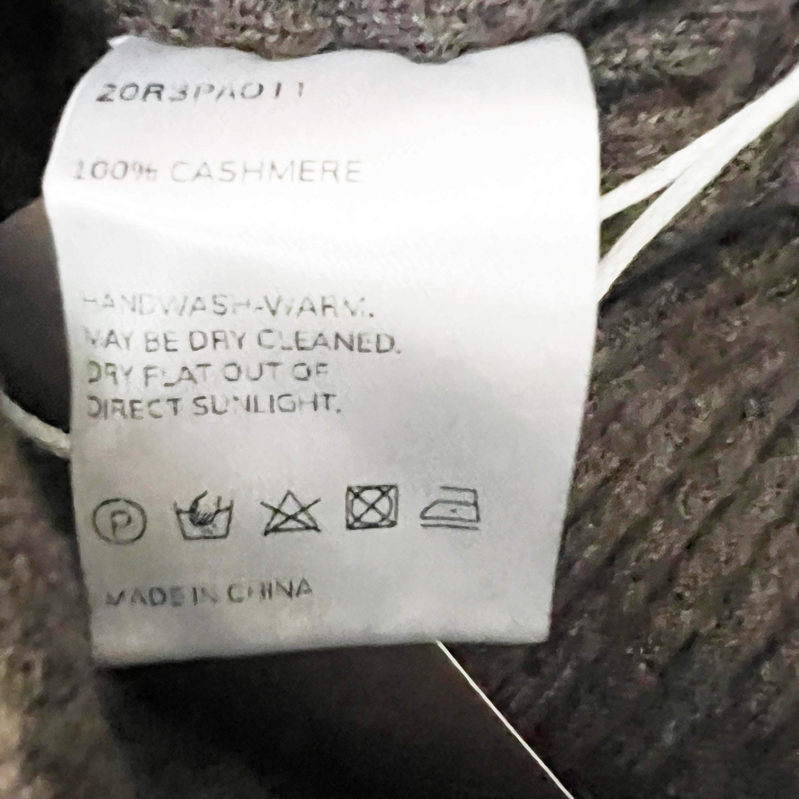 NEW Nap 100% Cashmere Ribbed Knit Straight Leg Leisure Lounge Pants Brown Large