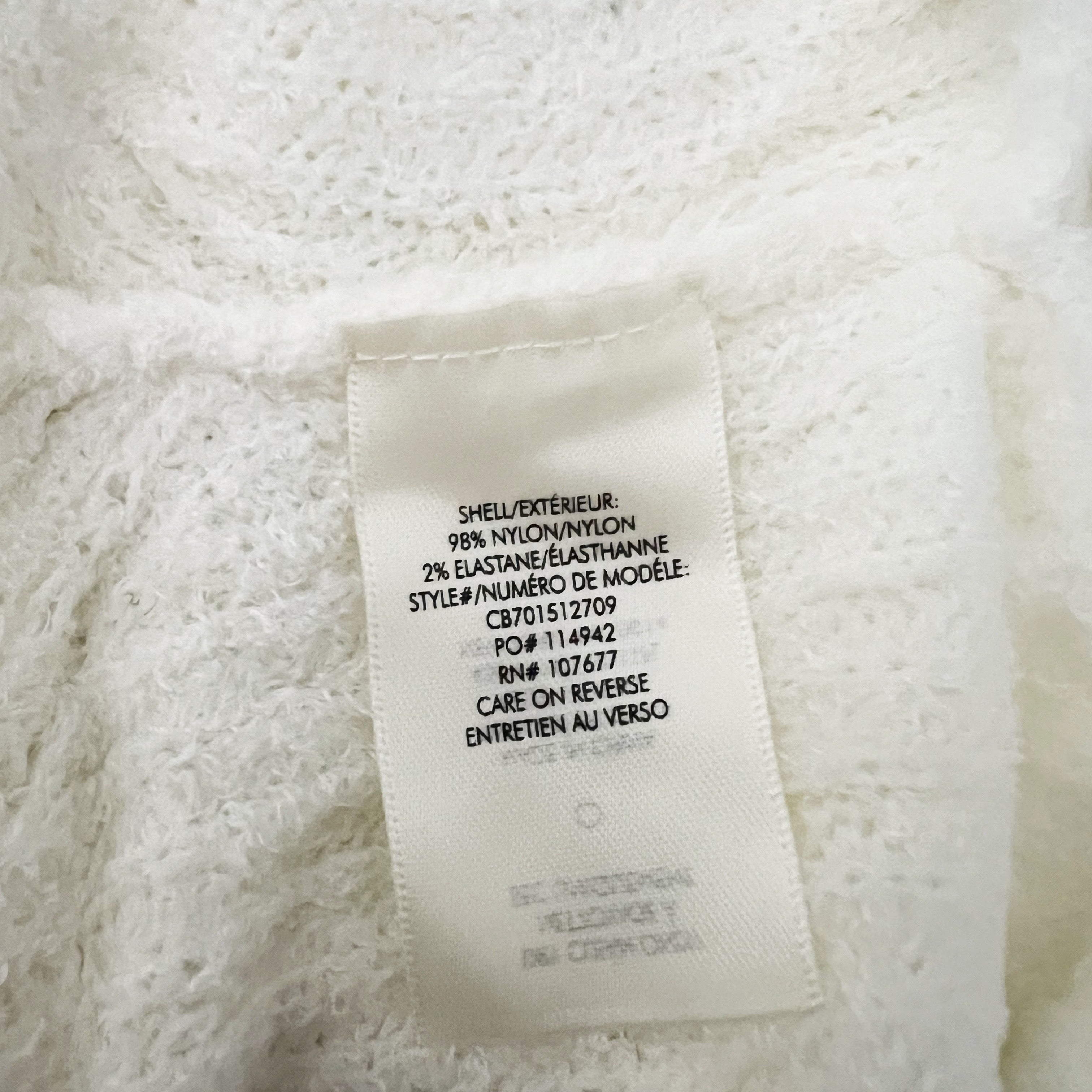 NEW Alice And Olivia Fuzzy Knit Ribbed Crew Neck Round Hem Pullover Sweater M