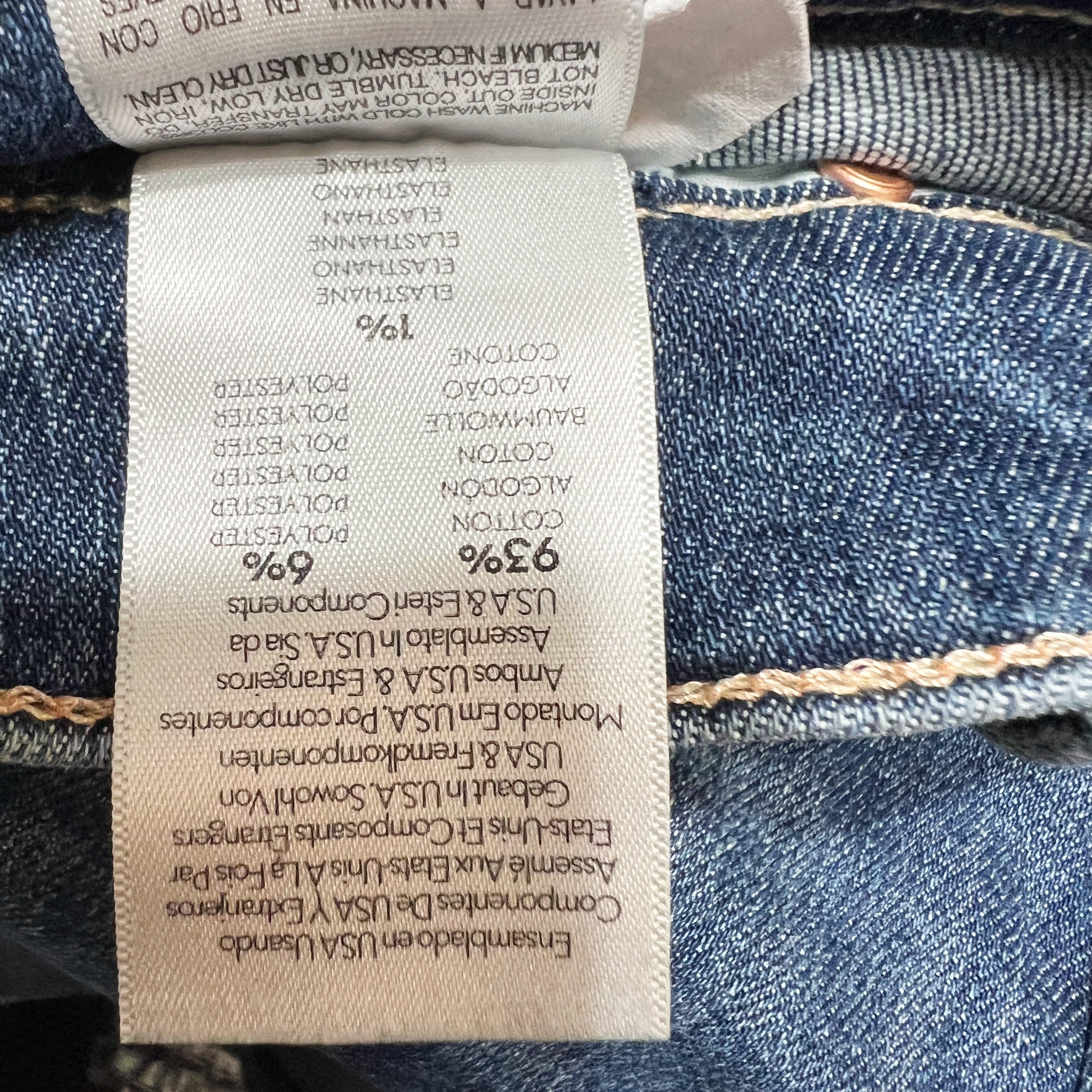 Mother Denim The Stunner Zip Two Step Fray Skinny Jeans Girl Crush Blue 25