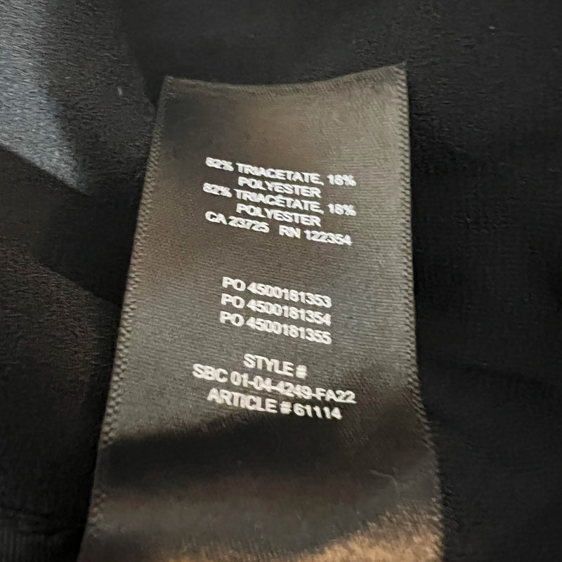 Babaton Aritzia Power Hip Open Front Ruched Quarter Sleeve Blazer Jacket Black 2