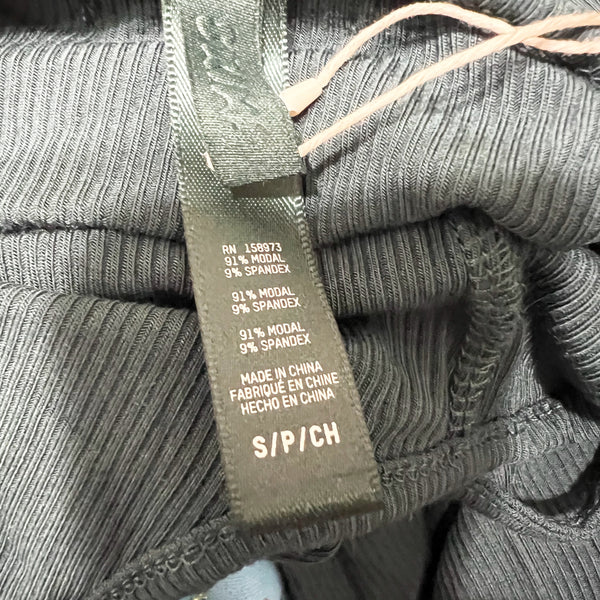 NEW Skims Soft Lounge Long Slip Maxi Ribbed Knit Stretch Dress Cypress Green S