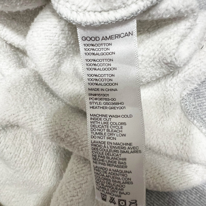 Good American Rhinestone Crystal Jewel Diamond Embellished Crew Neck Sweatshirt