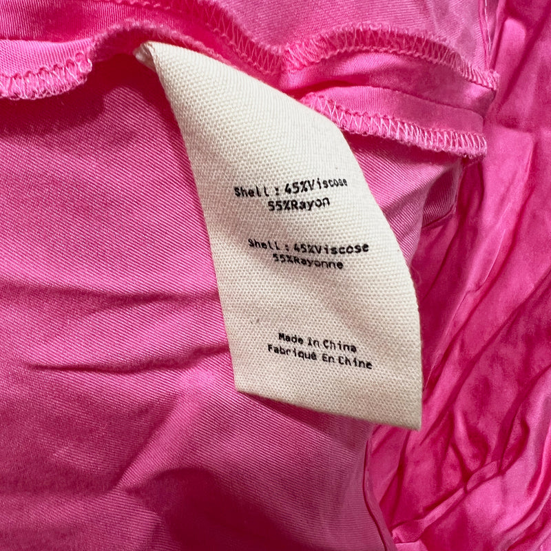 L'Agence Clarisa Bias Cut Mid Rise Pull On Midi Slip Skirt Bubblegum Pink XS