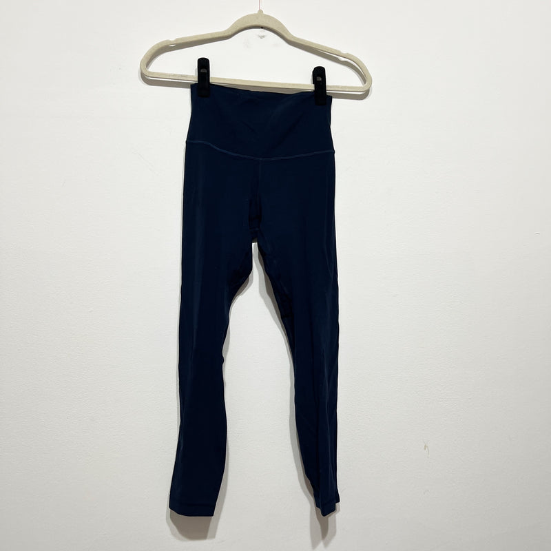 Lululemon Women's Align High Rise Athletic Work Out Leggings Pant True Navy Blue