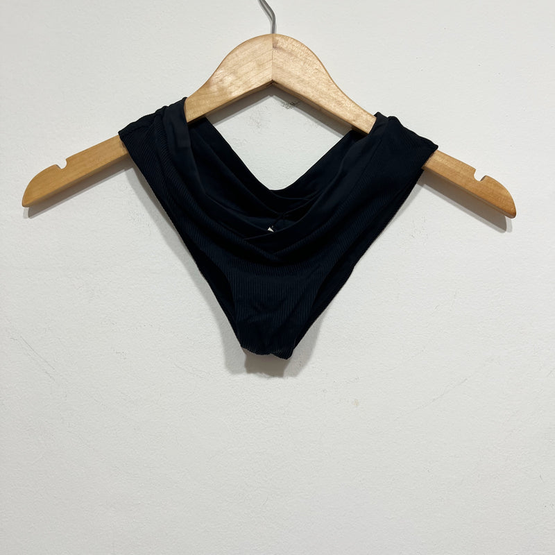 NEW L*Space Pratt Ribbed Knit Stretch V Waist Swim Bathing Suit Bikini Bottom S