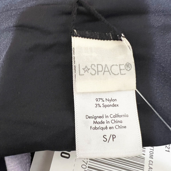 NEW L*Space Pratt Ribbed Knit Stretch V Waist Swim Bathing Suit Bikini Bottom S