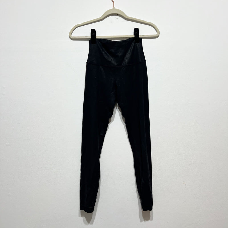 Lululemon Women's Align High-Rise Pant Shine Radiate Foil Print Black Leggings 4