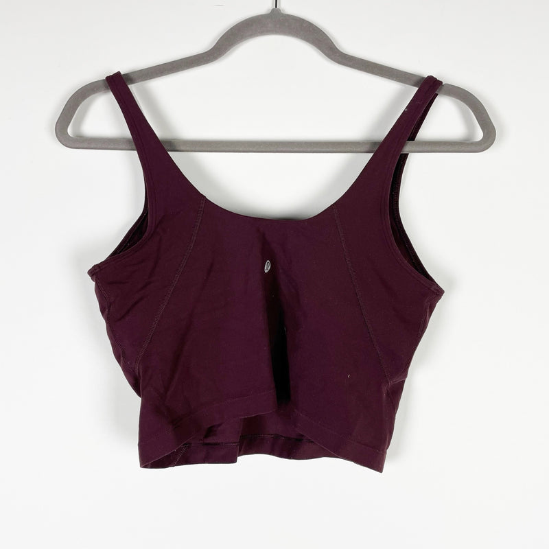 Lululemon Women's Align Fabric Athletic Work Out Tank Top Garnet Burgundy 8