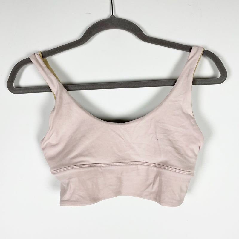 Lululemon Align Reversible Light Support Athletic Work Out Sports Bra Pink Mist