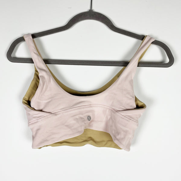 Lululemon Align Reversible Light Support Athletic Work Out Sports Bra Pink Mist