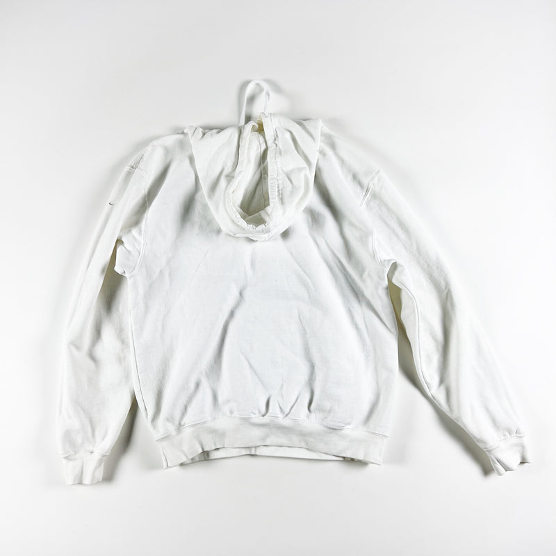 Icy Rabbit Run Rabbit Run Graphic Print Fleece Lined Hoodie Sweatshirt White M