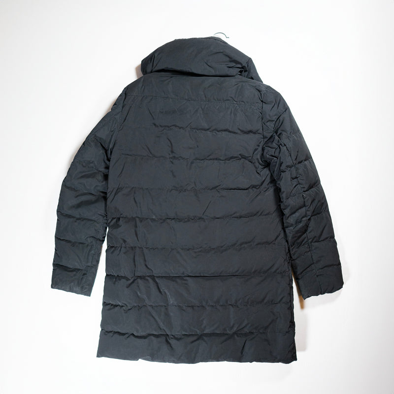 Moncler Quilted Down Puffer Duvet Full Zip High Neck Winter Jacket Coat Black 2