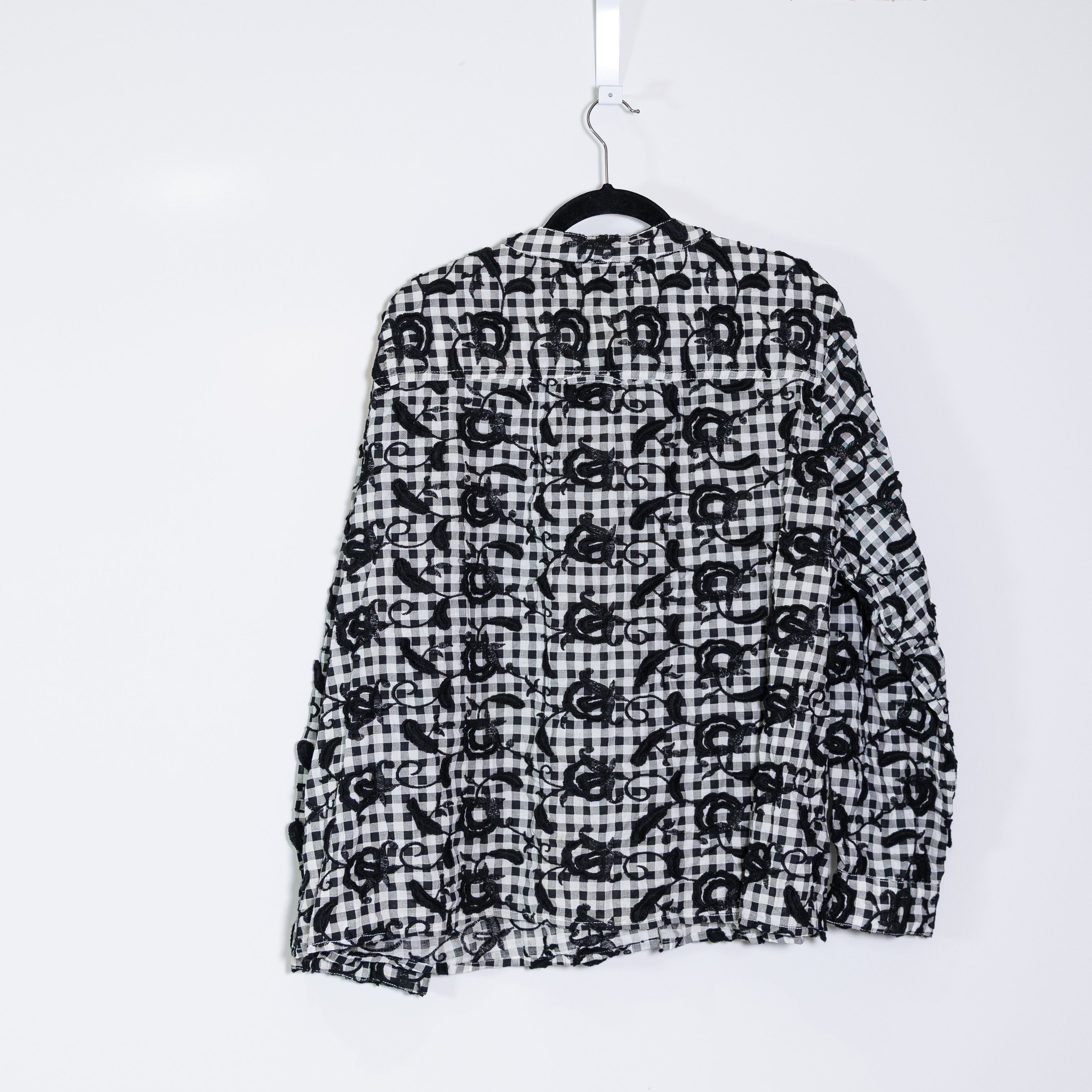 NEW Anthropologie Pilcro Gingham Whitney Cotton Button Down Blouse Shirt XL