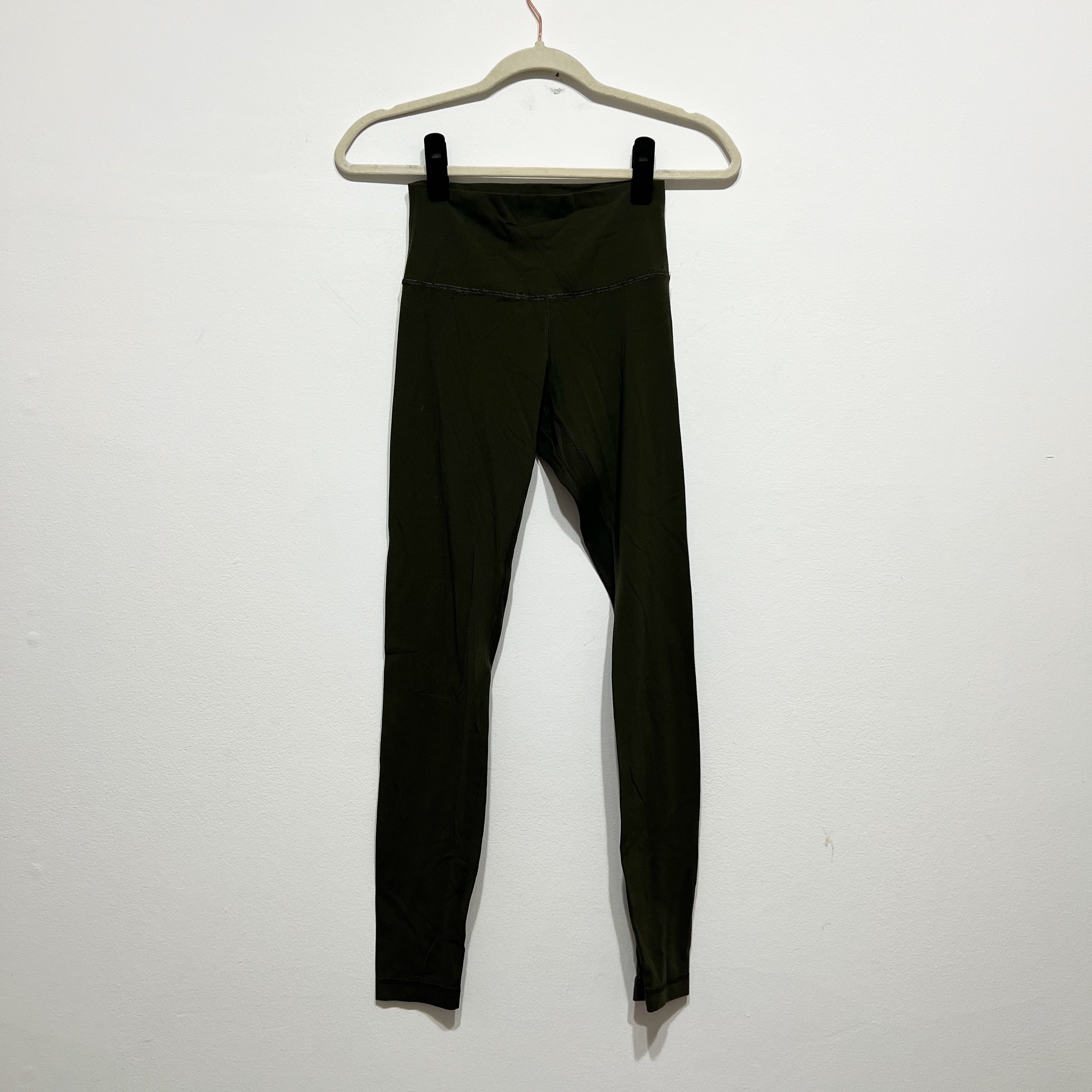 Lululemon Women's Align High Rise Athletic Work Out Leggings Pants Green 4