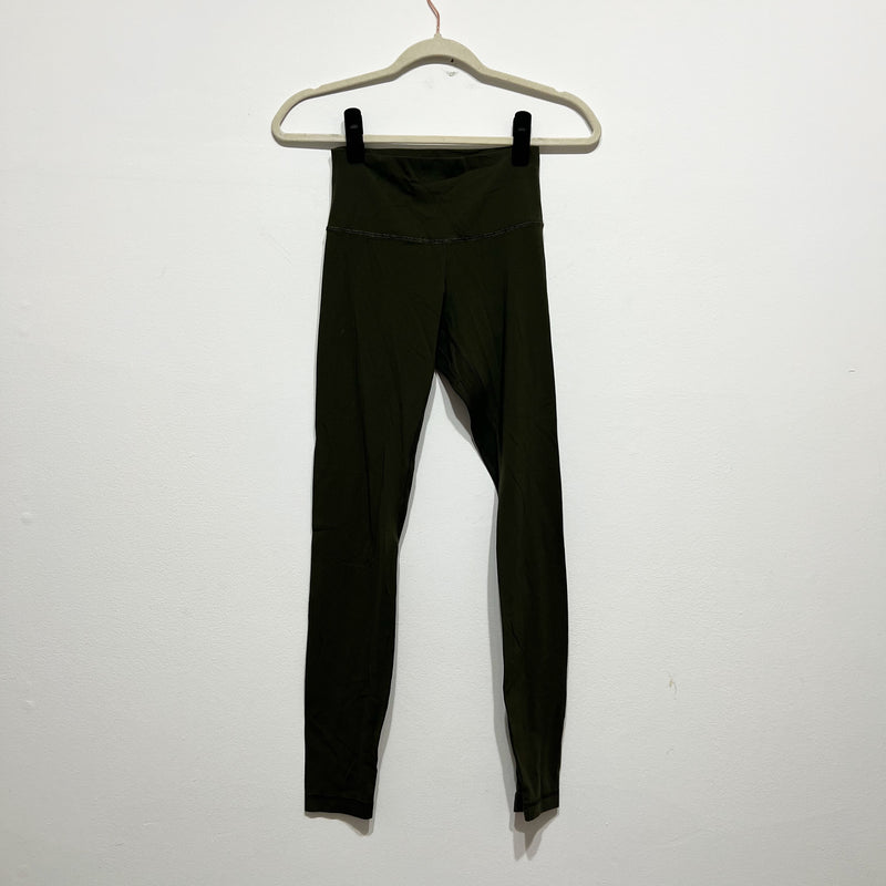 Lululemon Women's Align High Rise Athletic Work Out Leggings Pants Green 4