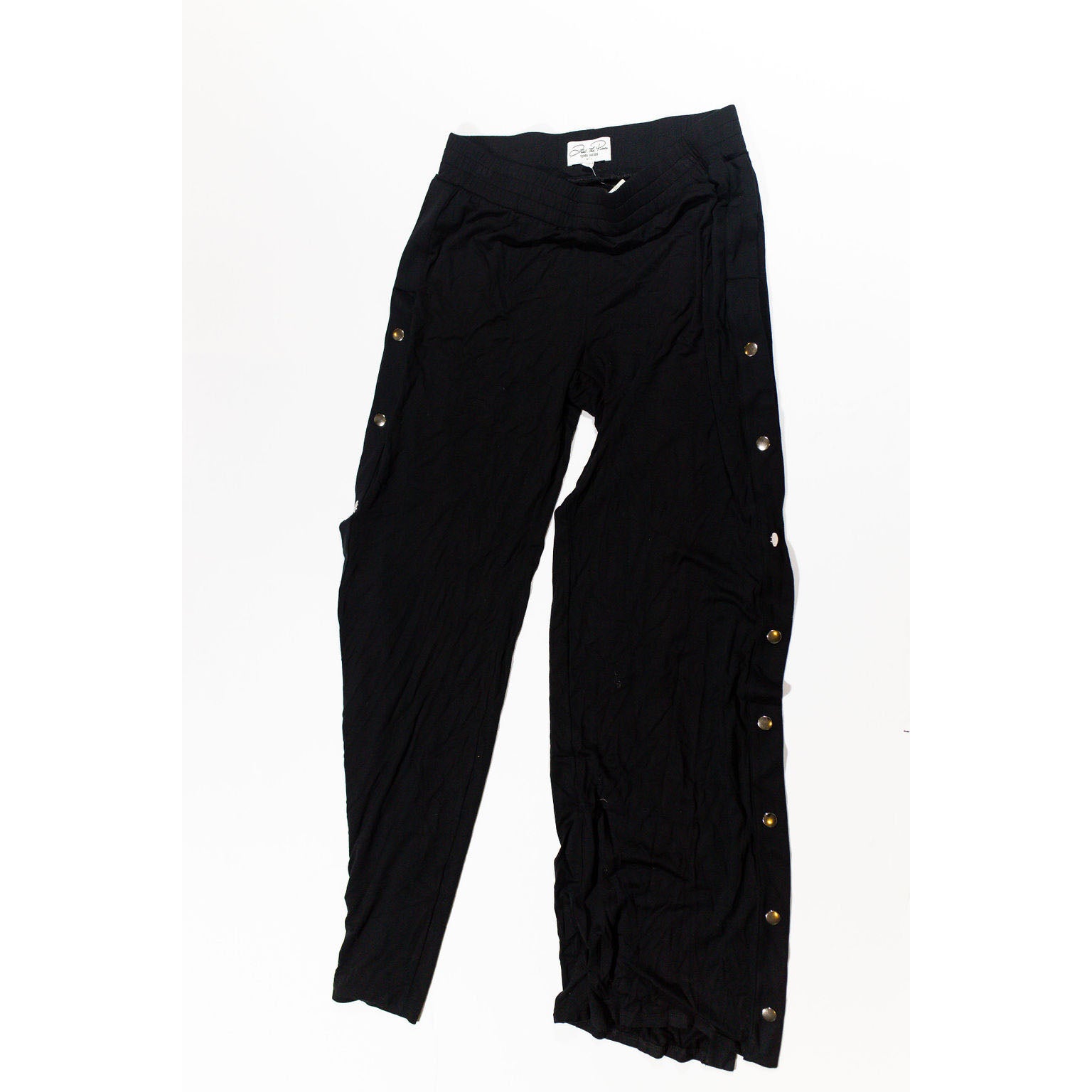 NEW Feel The Piece Bedford Straight Leg Snap Detail Straight Leg Pants M/L