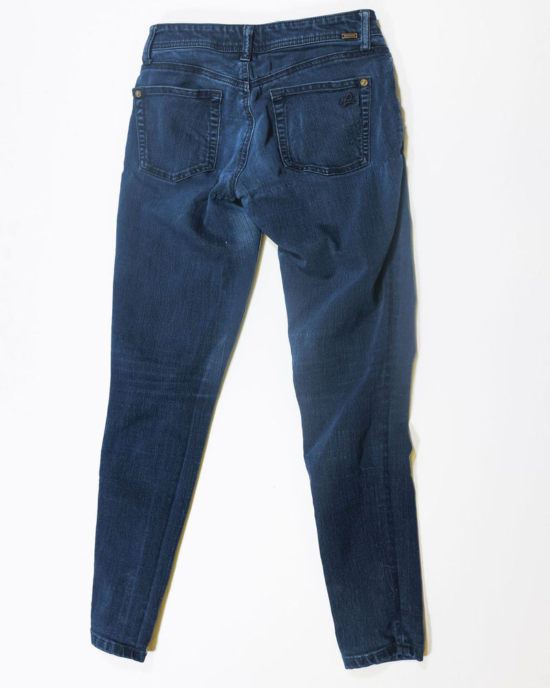 DL1961 Florence Insta Sculpt 4Way Cotton Stretch Blue Neptune Skinny Jeans 24