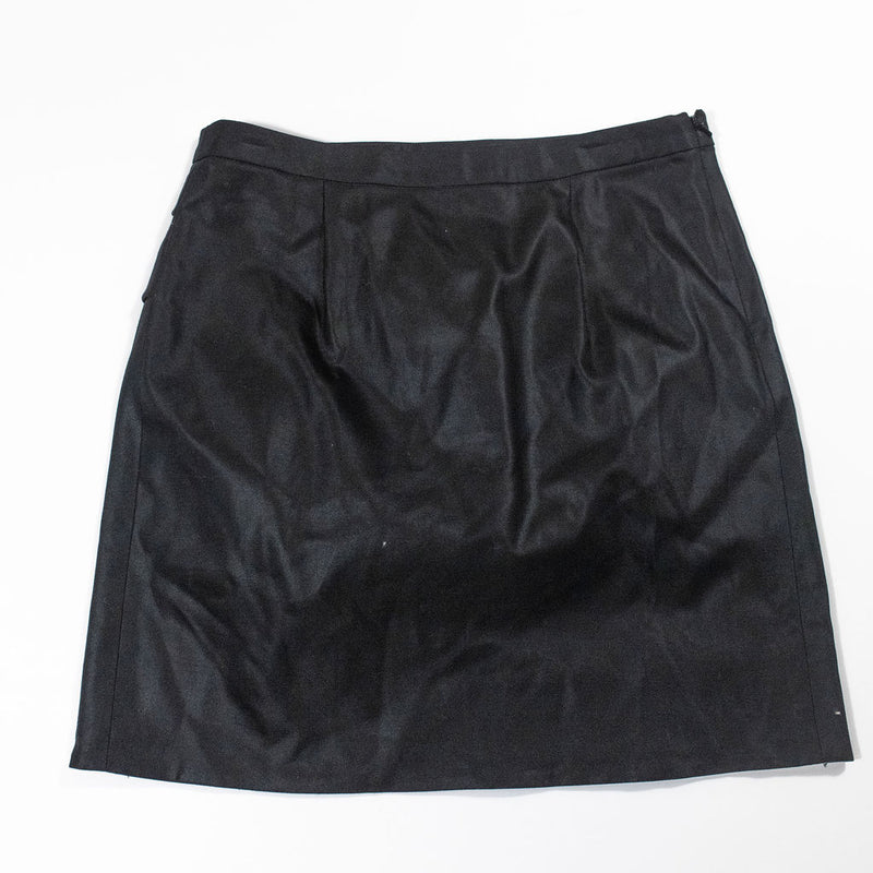 Marc By Marc Jacobs Solid Black Pin Tuck Draped Mini Skirt 6