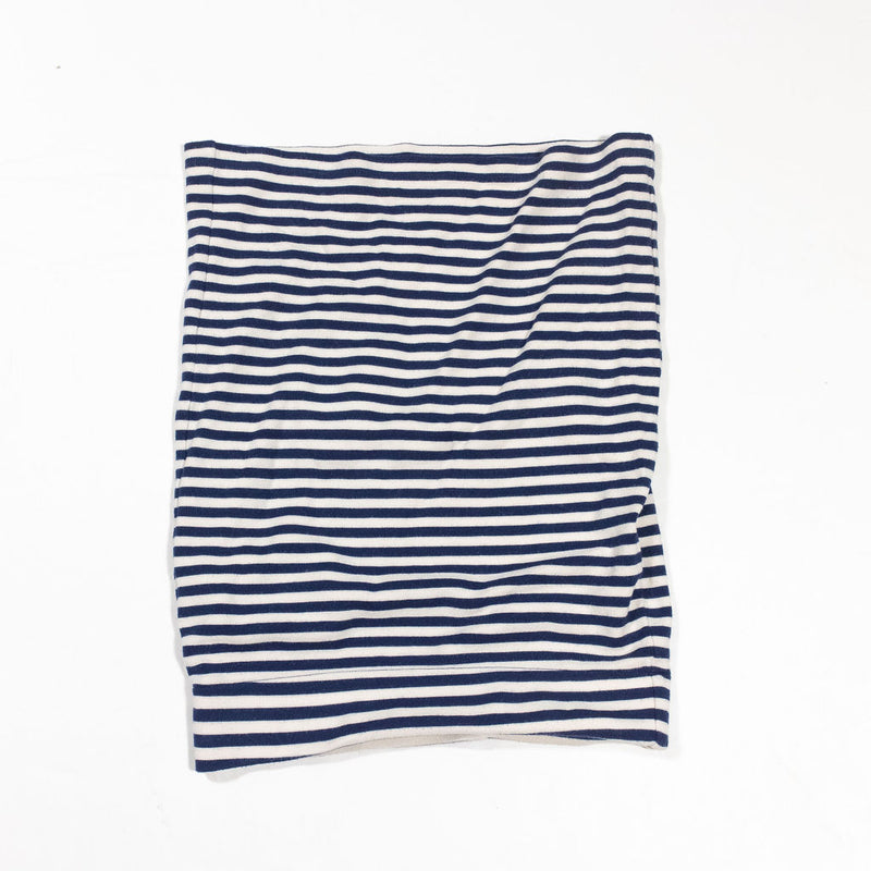 Madewell Women's Stretch Blue White Stripe Print Pattern Pull On Mini Skirt XS