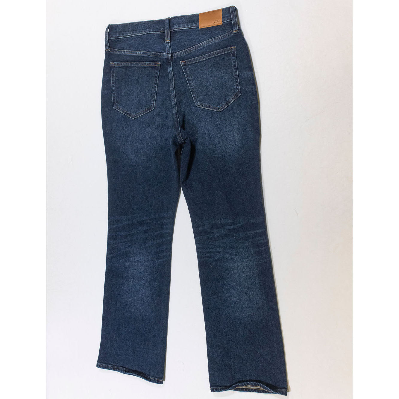 NEW J. Crew Petite Curvy Full Length Cotton Stretch Boot Cut Jeans Fair Trade