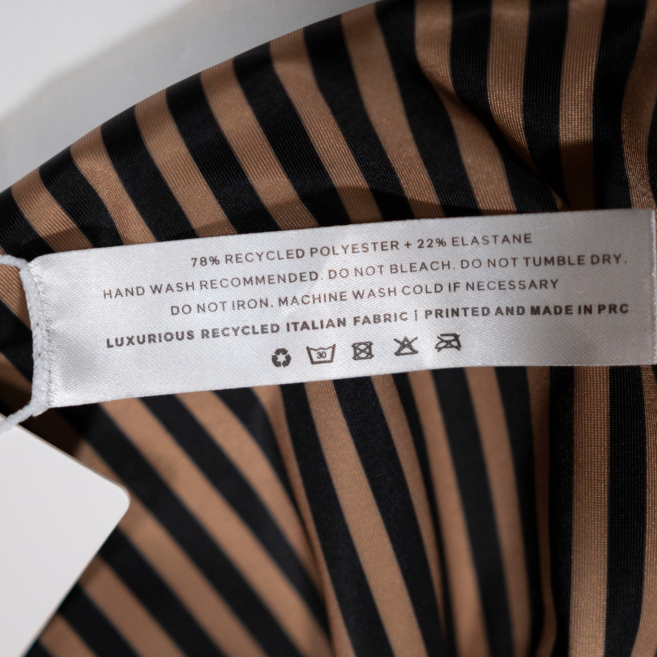 NEW Baiia Valencia Reversible Striped Print High Waisted Swim Bikini Bottom 22