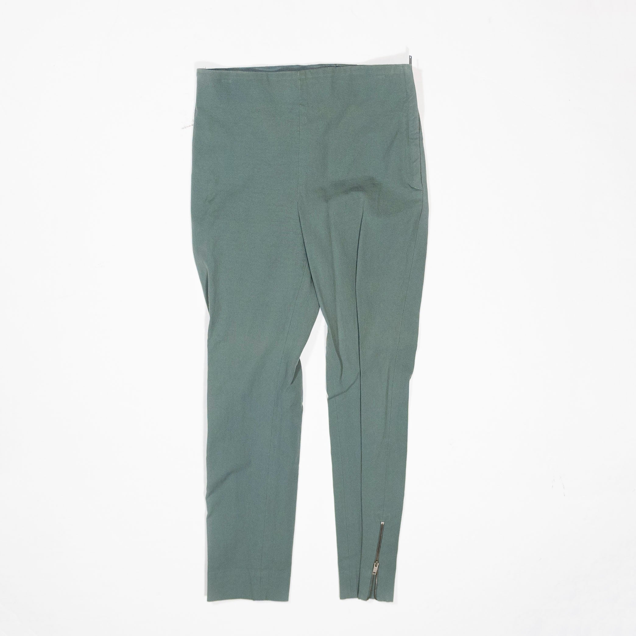 COS Cotton Stretch Mid Rise Ankle Crop Side Zip Detail Skinny Casual Pants 6