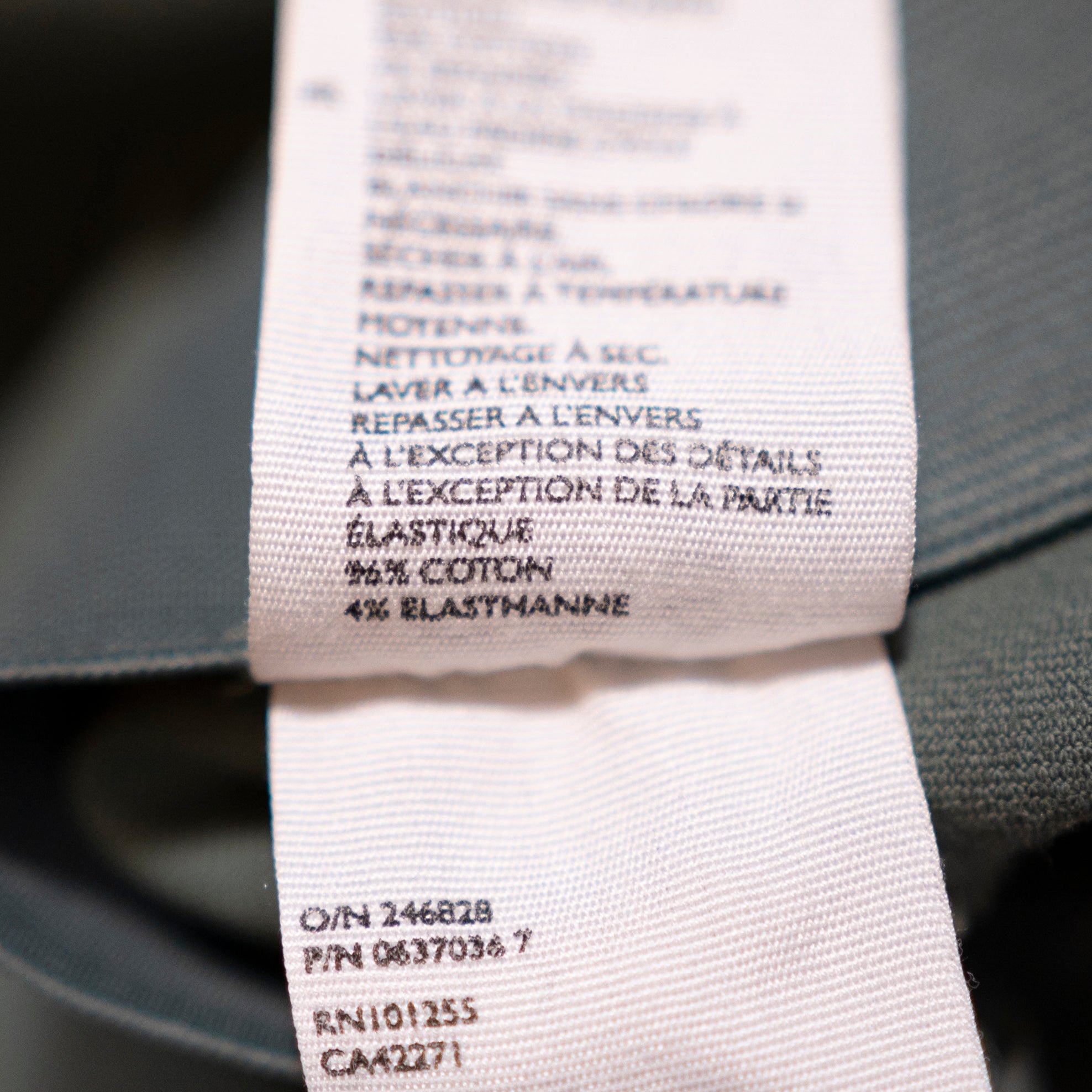 COS Cotton Stretch Mid Rise Ankle Crop Side Zip Detail Skinny Casual Pants 6