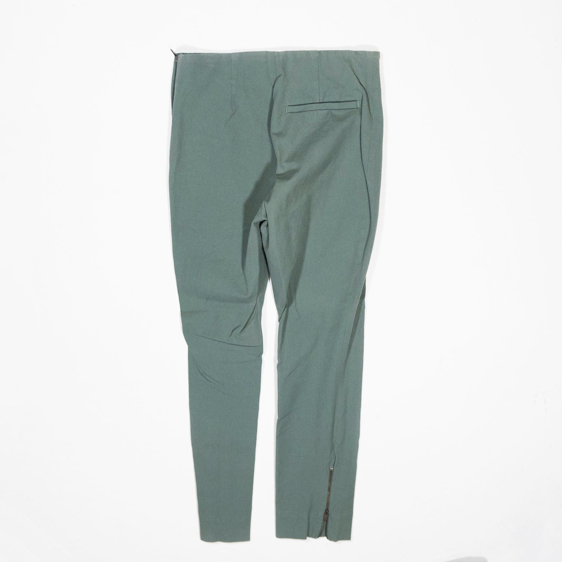 COS Cotton Stretch Mid Rise Ankle Crop Side Zip Detail Skinny Casual Pants 6