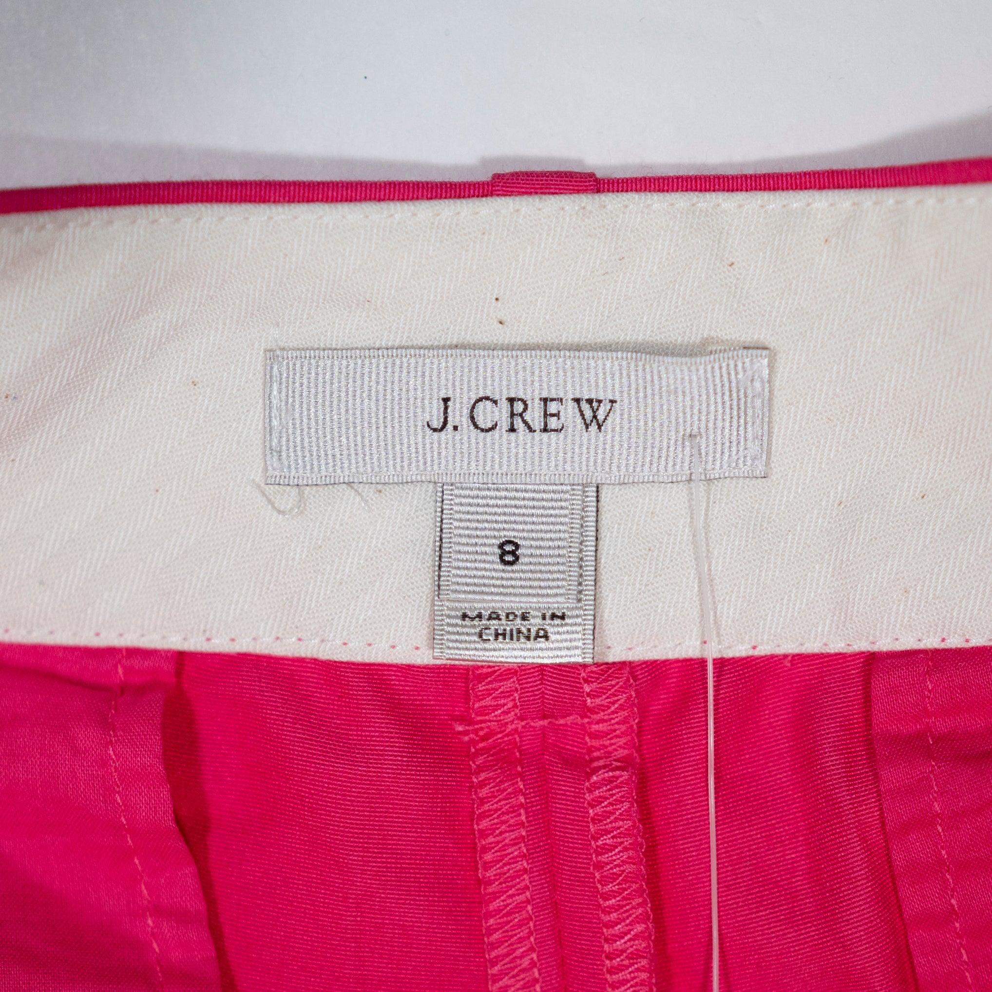 NEW J. Crew Cotton Silk Mid Rise Ruffle Flirty Detail Mini Shorts Hot Pink 8