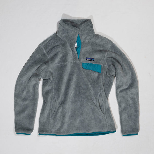 Patagonia Women's Re-Tool Snap-T Fleece Long Sleeve Collared Pullover Sweater M