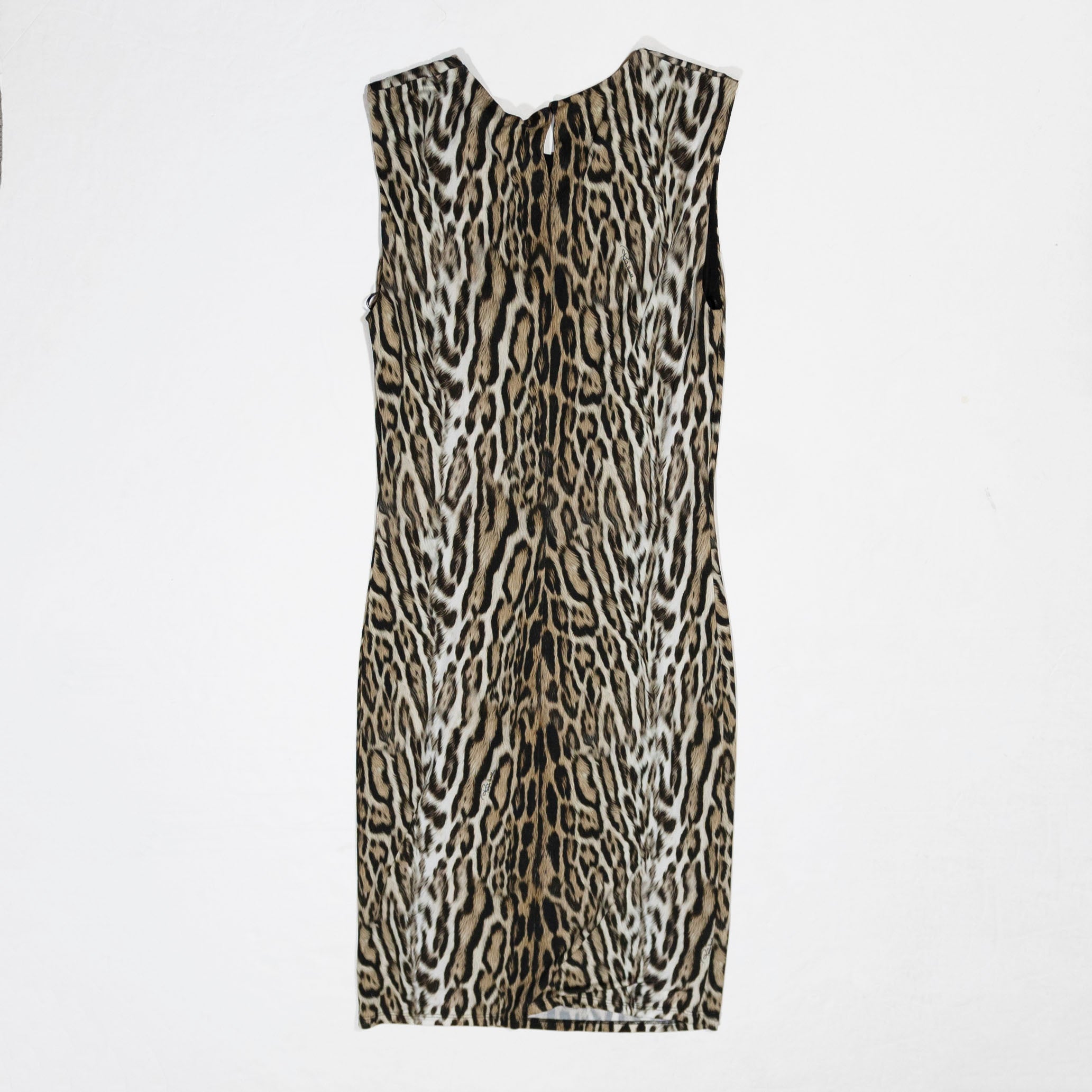 NEW Roberto Cavalli Cheetah Leopard Animal Print Pattern Stretch Bodycon Dress