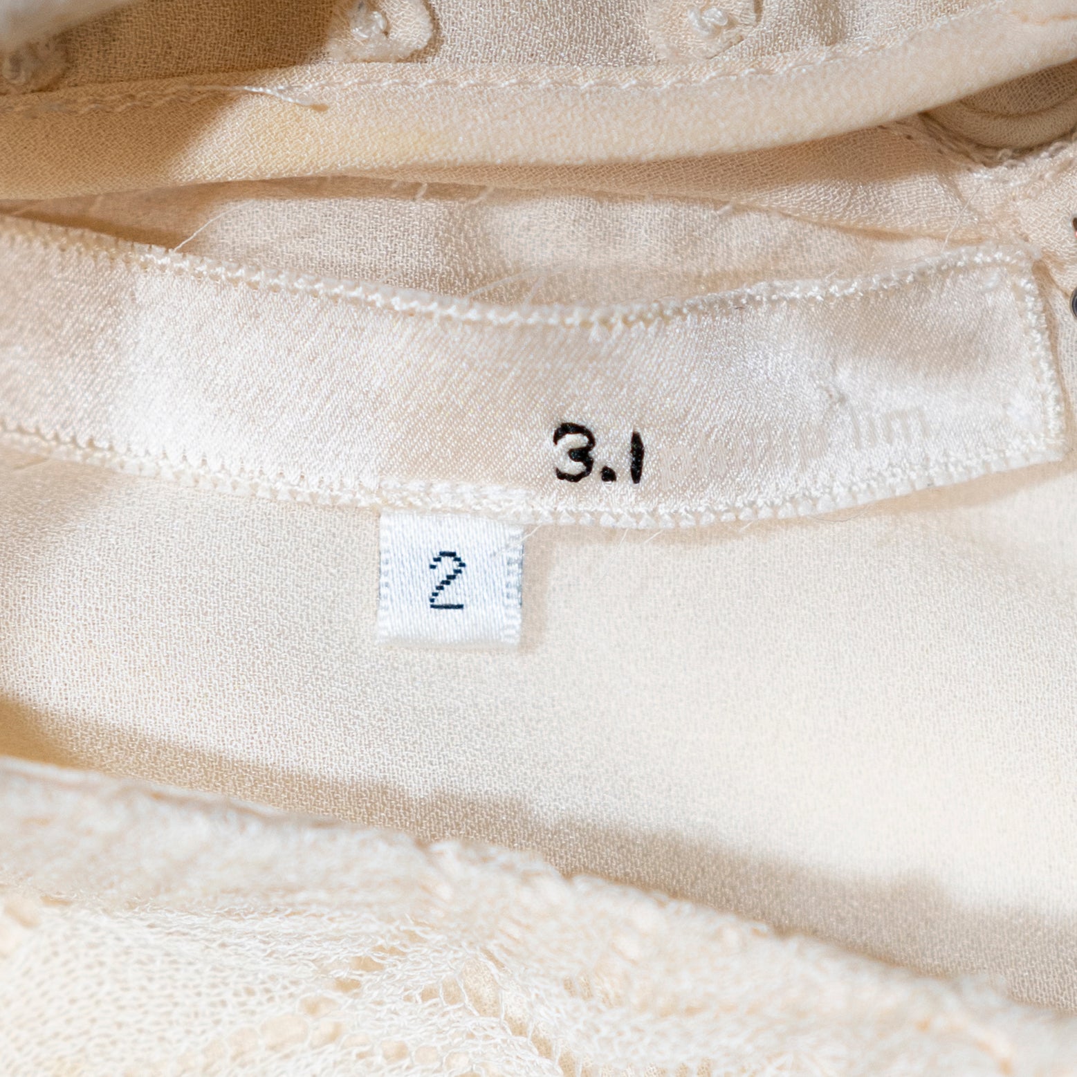 3.1 Phillip Lim Silk Lined Lace Crochet Ruffle Sleeve Pullover Mini Sheath Dress