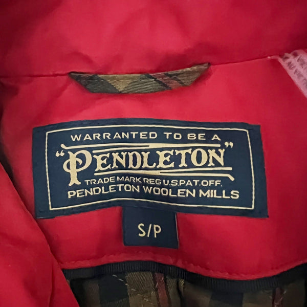 Pendleton Cotton Blend Water Resistant Collared Button Front Trench Coat Jacket