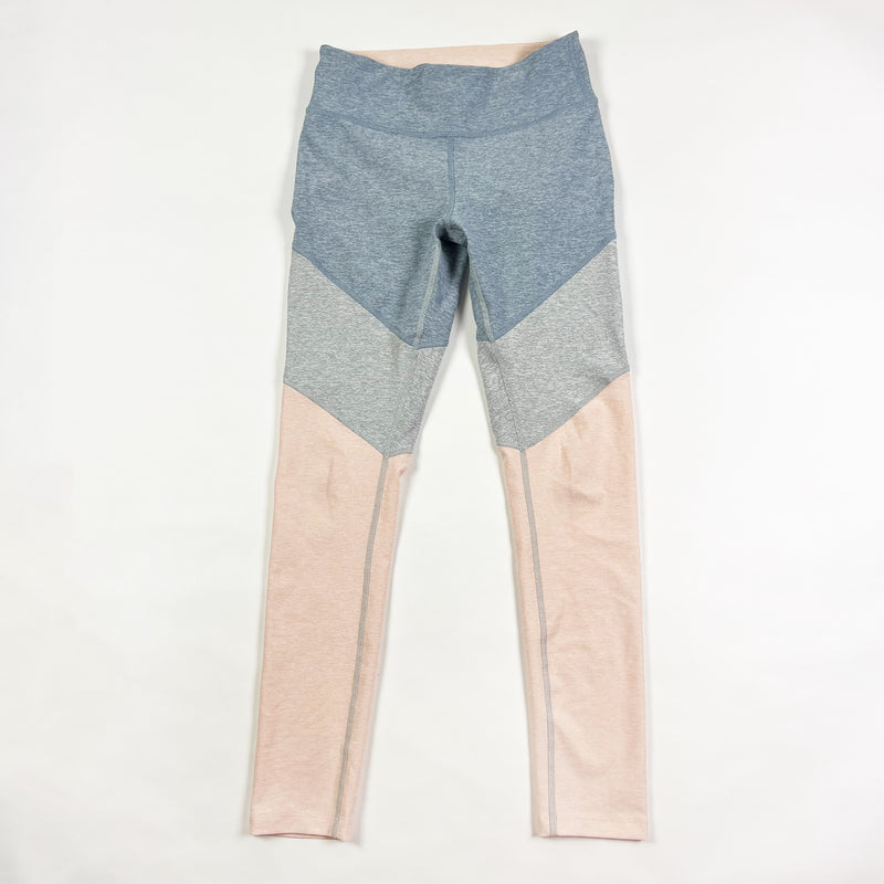 Outdoor Voices Spring 7/8 Crop Athletic Work Out Leggings Pants Pink Gray Small